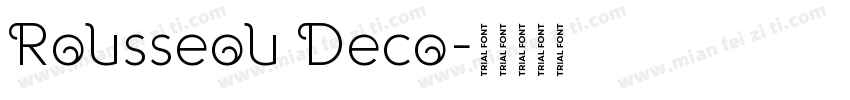 Rousseou Deco字体转换